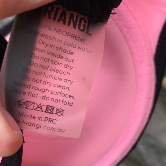Triangl bikini (top only) Milly Candy Pink neoprene S 4 - Picture 9 of 13